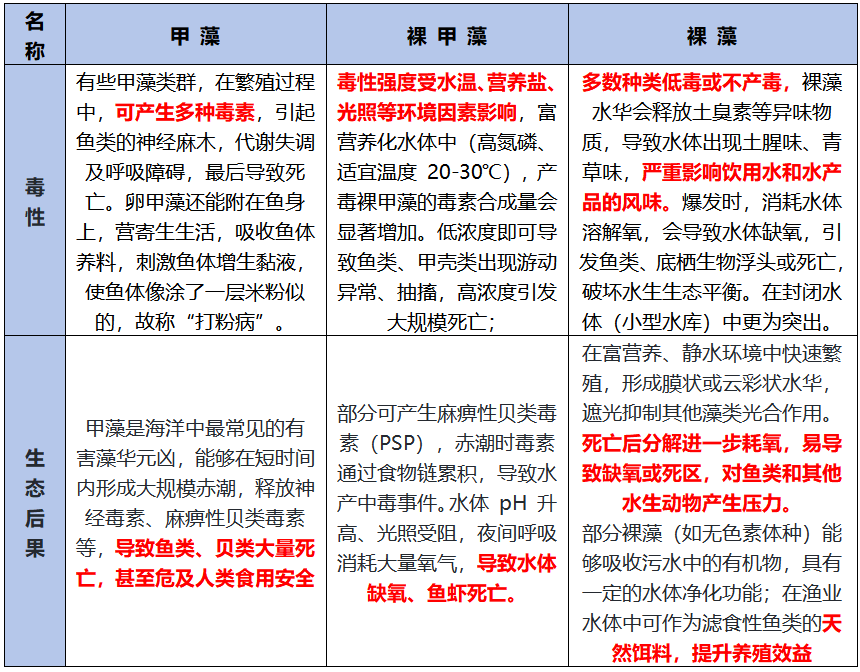 识别裸藻、甲藻与裸甲藻